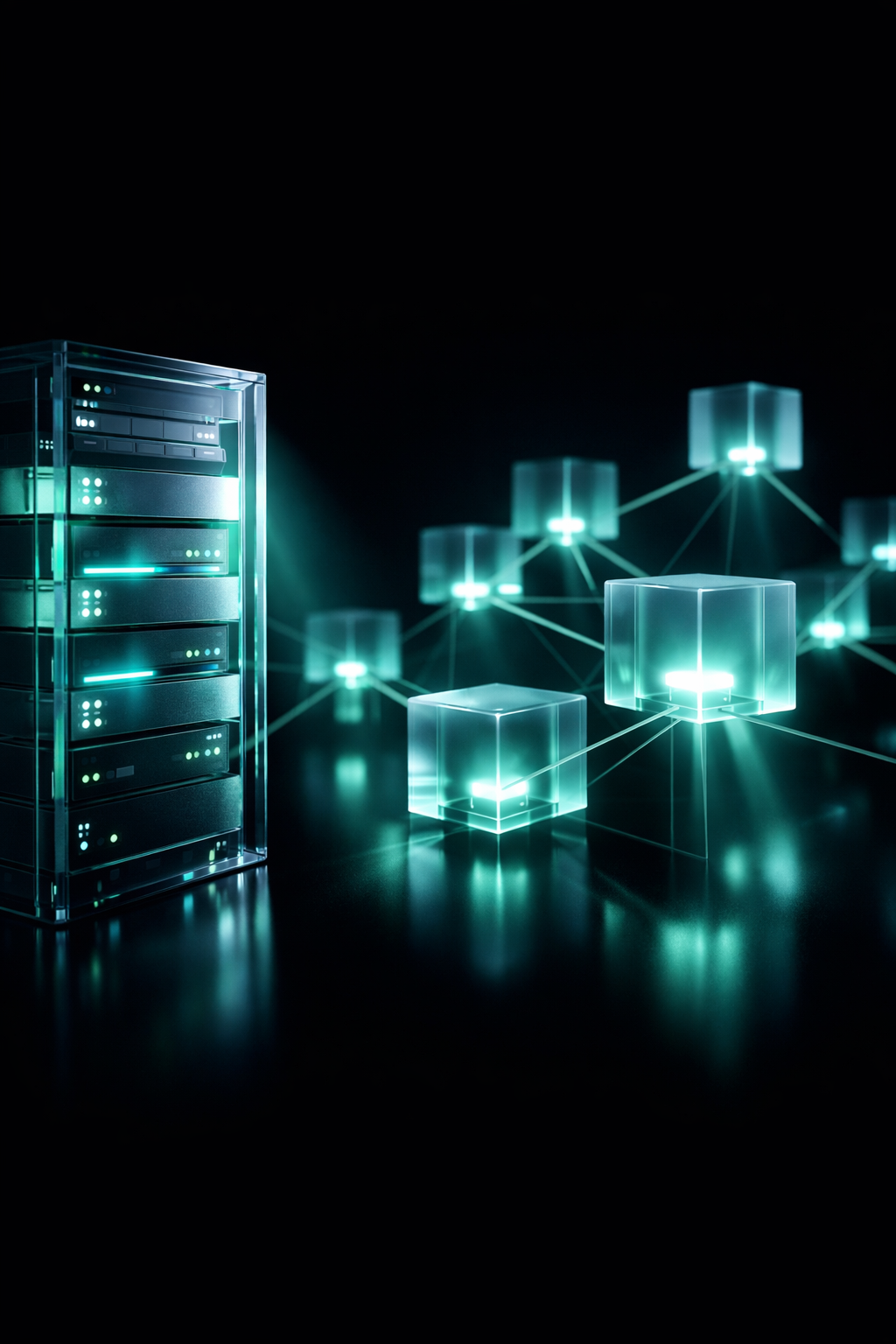 Futuristic data analysis visualization